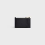ZIPPED CARD HOLDER CUIR TRIOMPHE IN SHINY CALFSKIN BLACK - Image 3